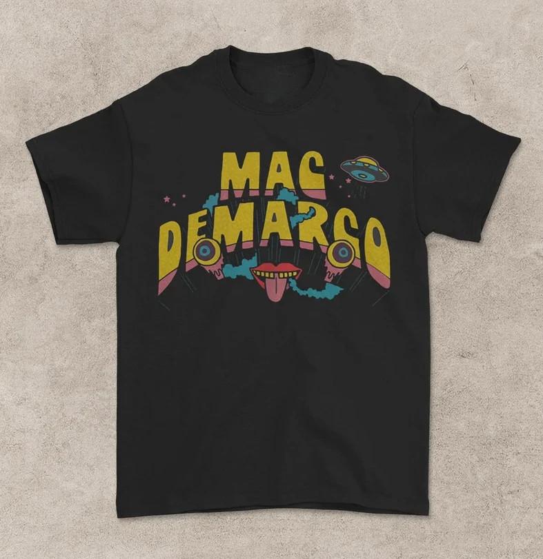 Mac DeMarco Звездный Подарок Для Фаната Черная Хлопковая Футболка Полный Размер S-5XL Унисекс Футболка