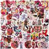 50Pcs Cartoon Hazbins Hotels Stickers Anime Decals Graffiti Luggage Phone Case Helmet Waterproof Kid Sticker Wholesale