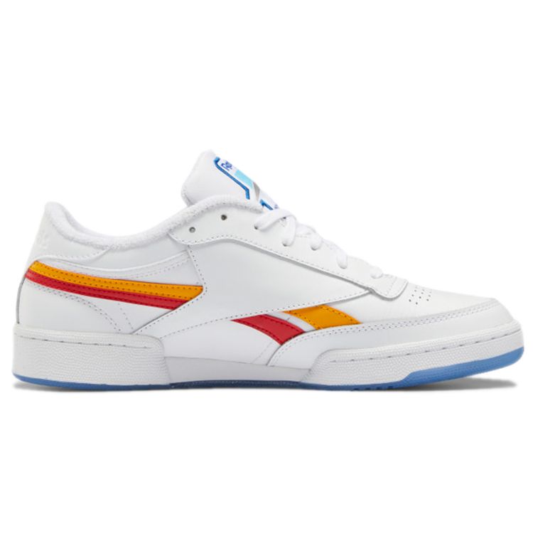 Reebok Club C Revenge Белое золото Красные мужские кроссовки Cloud-White Collegiate-Gold Vector-Red GX0383