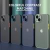 Матовый Чехол Для Телефона Для 14 13 12 15 Pro Max Mini Роскошный Мягкий Силиконовый Ударопрочный Чехол Для 11 XS MAX X XR 7 8 Plus SE