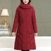Plus Size XL-6XL Middle Age Women Coats Winter Long Parkas Hooded Thick Warm Casual Women's Jackets