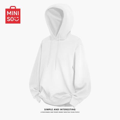 MINISO Унисекс Худи Пуловер Свободного Кроя Тяжелой Плотности