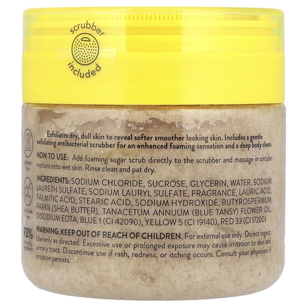 Пенообразный сахарный скраб для тела Сандал Ваниль, Сандал и Теплая Ваниль, 453 г(16 унций)