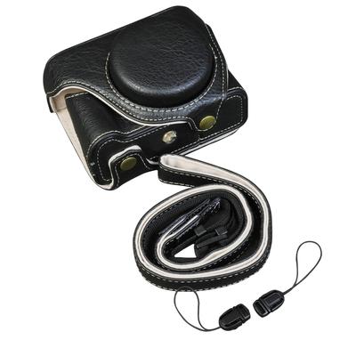 SIUTATDSH Камера PU Совместимая с камерой Canon Powershot V1 Vlgo Canon V1 Портативный чехол, Кожа, V1, Чехол, Держатель, Камера, PSV1, Ударопрочный,