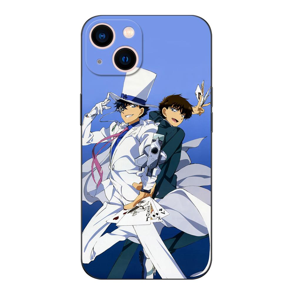 Черный ТПУ чехол для iPhone 5 5s se 2020 6 6s 7 8 plus x 10 XR XS 11 12 13 mini pro MAX задняя крышка Kaito Kid