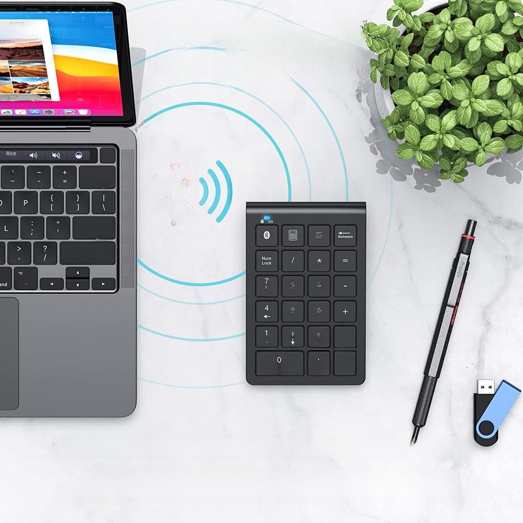 Цифровая клавиатура Bluetooth 5.0 с проводной зарядкой и зарядкой TYPE-C, двойной режим