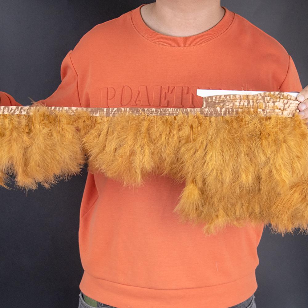 2 5 10 Метров цветной отделки из перьев марабу индейки 4-6 дюймов, бахрома из перьев для шитья, рукоделия, украшения свадебного платья для вечеринки