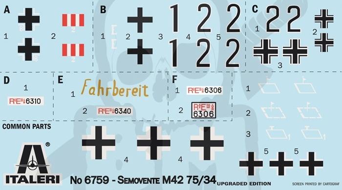 1:35 Semovente M42 Da 75/34 (Upgraded Edition) - Self-Propelled Gun Model