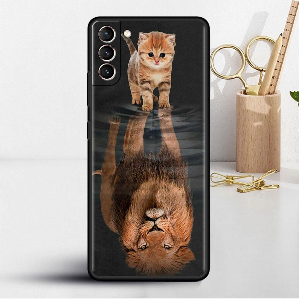 Волк Собака Кошка Птица Лев Тигр Мягкий Чехол Для Samsung Galaxy S22 S20 FE S21 S10 S23 S24 Note 20 Ultra 10 Lite Чехол-Оболочка для Телефона
