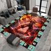 Cute cartoon Kimetsu no Yaiba rug, suitable for playrooms, bedrooms, living rooms, sofas, and other home décor; non-slip rug for