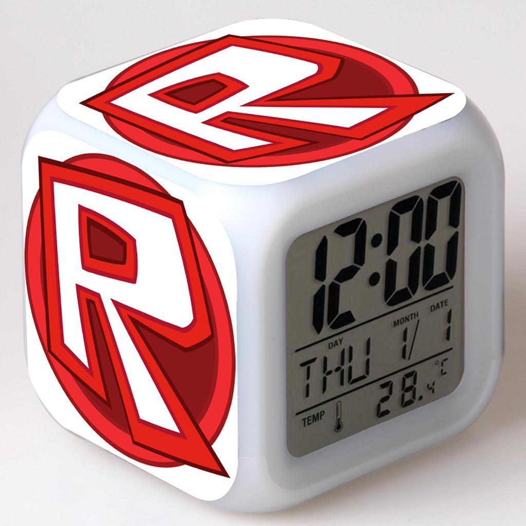 Printing Glowing Alarm Led Color Change Digital Colorful Luminous Clock
