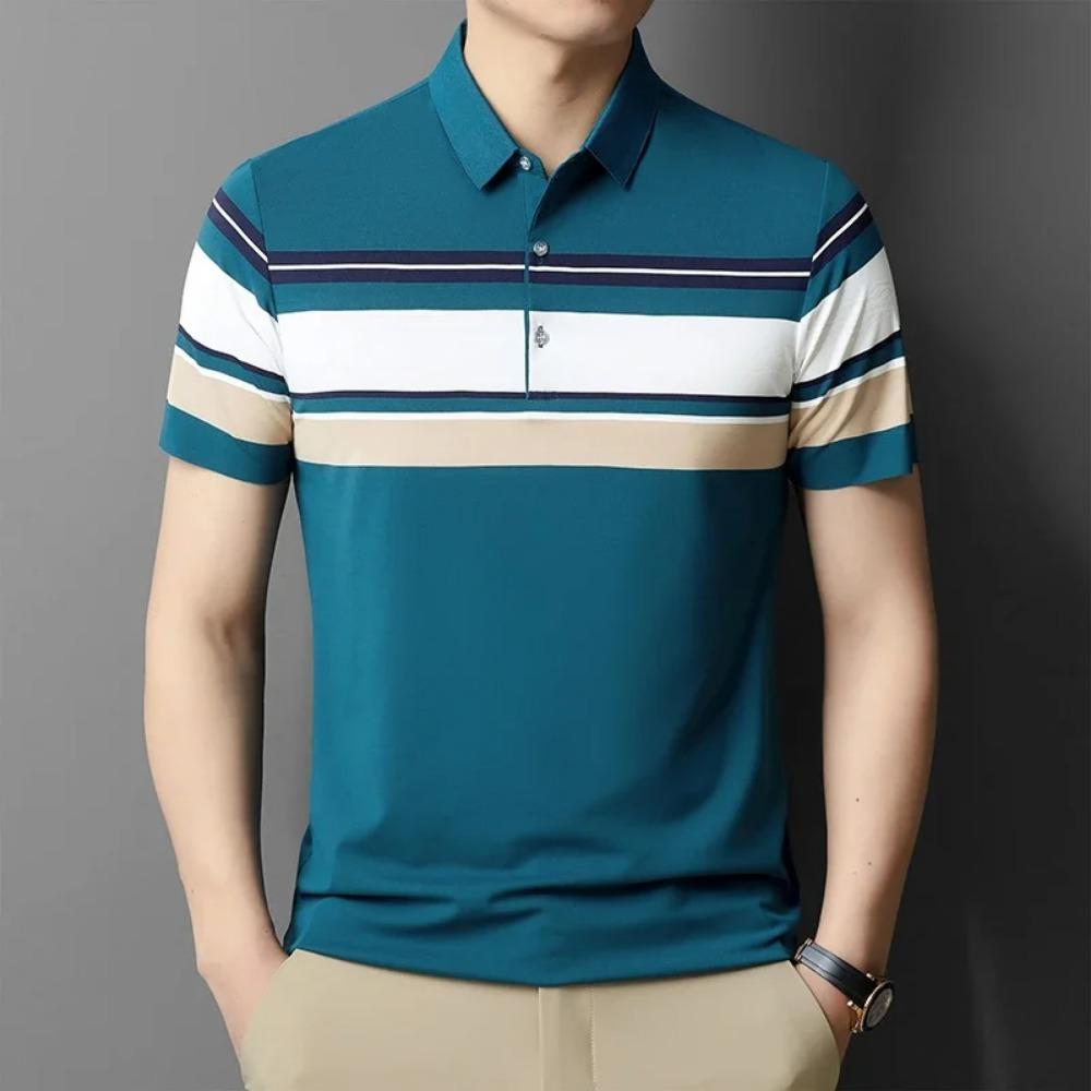 Модная мужская молодежная офисная корейская версия классическая крутая футболка-поло для мужчин, Полная сублимационная рубашка-поло для мужчин Униформа КОД:ПЛ-12