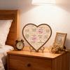 Reasons Why I Love You Personalized Heart Puzzle Custom Valentine's Day Gifts Wooden Heart Shaped Plaque with Romantic Messages for Her or Him