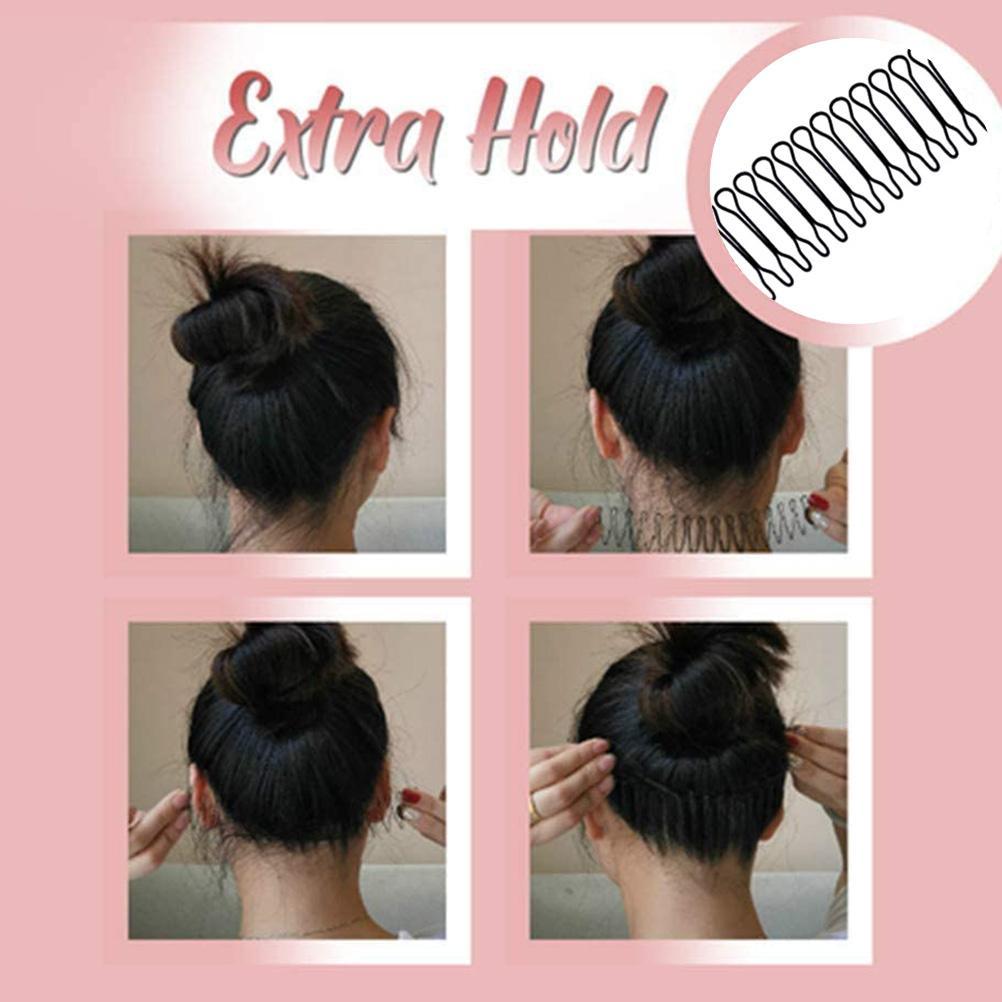 U Shape Hair Finishing Fixer Comb Stretch Invisible Flexible Hair Finishing Fixer Clips for Women
