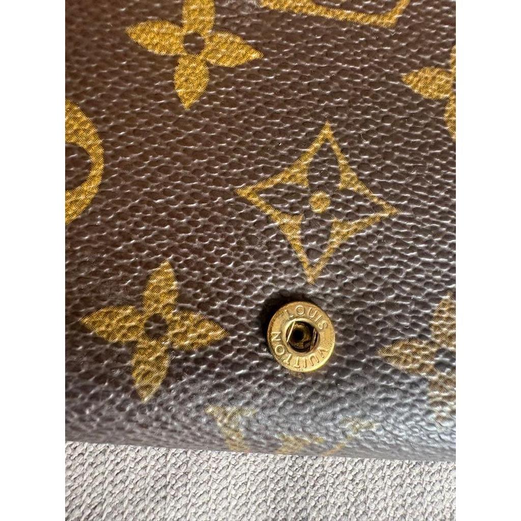 Used Louis Vuitton Monogram Bifold Wallet Portemonnaie Billets Tresor