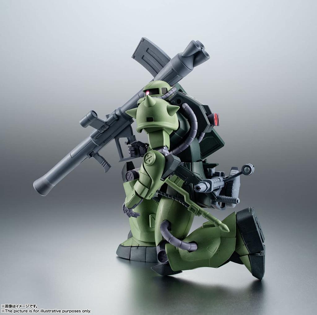 TAMASHII NATIONS ROBOT SPIRITS Mobile Suit Gundam The 08th MS Team Ground Type Zaku II Type JC Approximately 125mm PVC ABS Painted Movable Figure