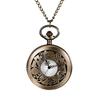 Pocket Watch Alice Cute Skeleton Antique Roman Analog Waterproof with Lid Pendant Watch Pocket Watch Ladies Necklace Retro Fashion Accessory Birthday