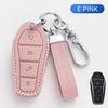 Key Case Cover for BYD Song Plus Atto 3 Han EV Tang DM Qin Seal Dolphin Oli Leather Remote Fob Holder Keychain Car Accessories