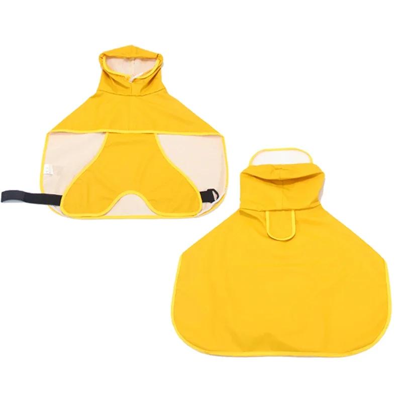 Pet Rainy Season Puppy Hooded Dog Raincoat Waterproof Soft Outdoor Pet Jumpsuit Clothes for Dogs Apparel Impermeable Rain Coats