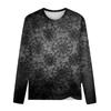 Women's Casual Fashion Halloween Print Long Sleeve O-Neck Pullover Top Blouse