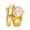 MISSFOX Golden Snakes Shape Water Resistant Woman Watch Jewelry Casual Fashion Dress Women's Quartz Watches
