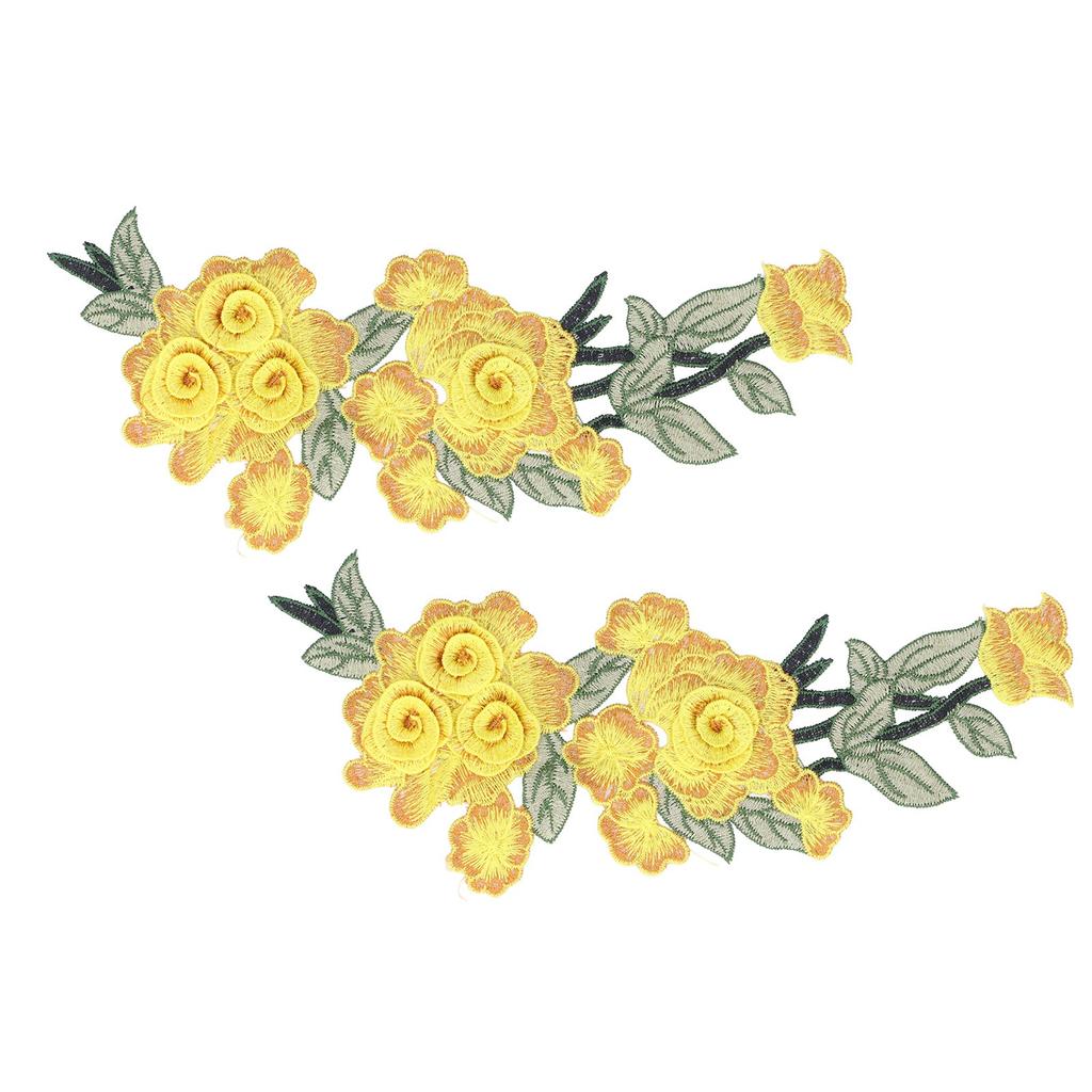Вышитая нашивка пришивная цветок хлопок экологичный уникальный DIY аксессуары для одежды для жилетов шляп