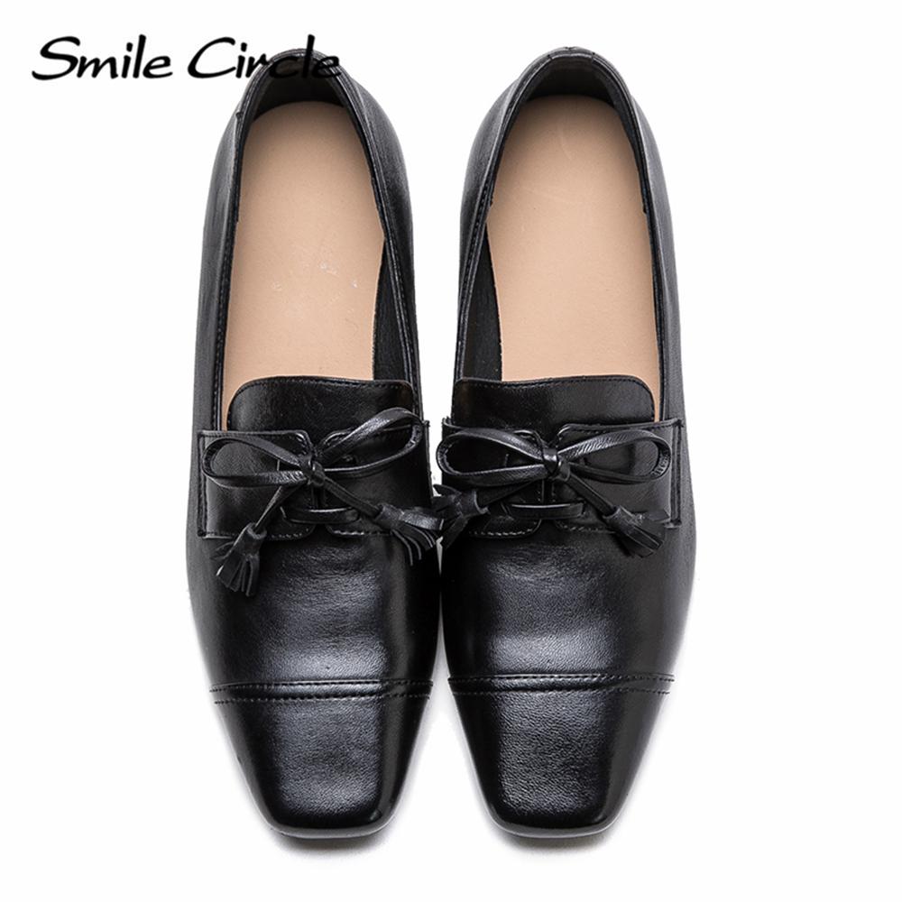 Женские мокасины из натуральной кожи с квадратным носком и каблуком-липучкой. Удобная повседневная женская обувь.