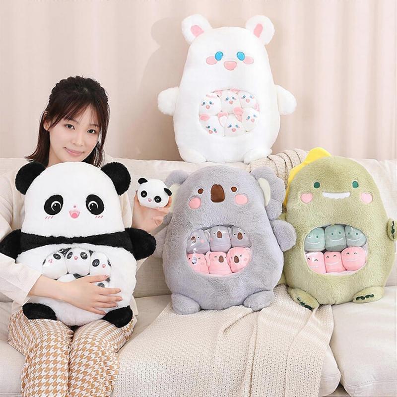 Cute Plush Toy Doll Pillow Plush Animal Set Creative Children's Toy (koala)