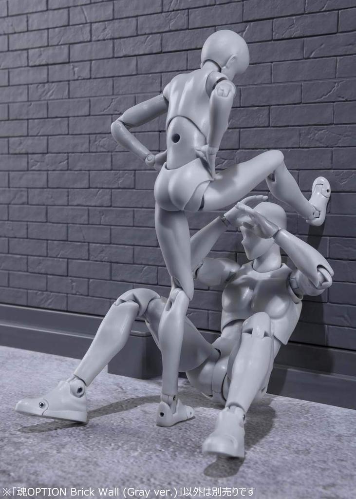 TAMASHII NATIONS Tamashii OPTION Кирпичная стена ABS готовая фигурка (Серая версия.) Немасштабируемый