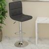 Bar Stool Black Faux Leather