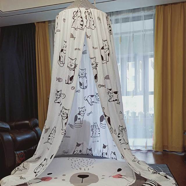 Детская москитная сетка для детской кроватки, сетка принцессы для девочек, москитная сетка для детской комнаты, подвесной купол, детская кровать с балдахином, палатка, декор для комнаты для маленьких девочек