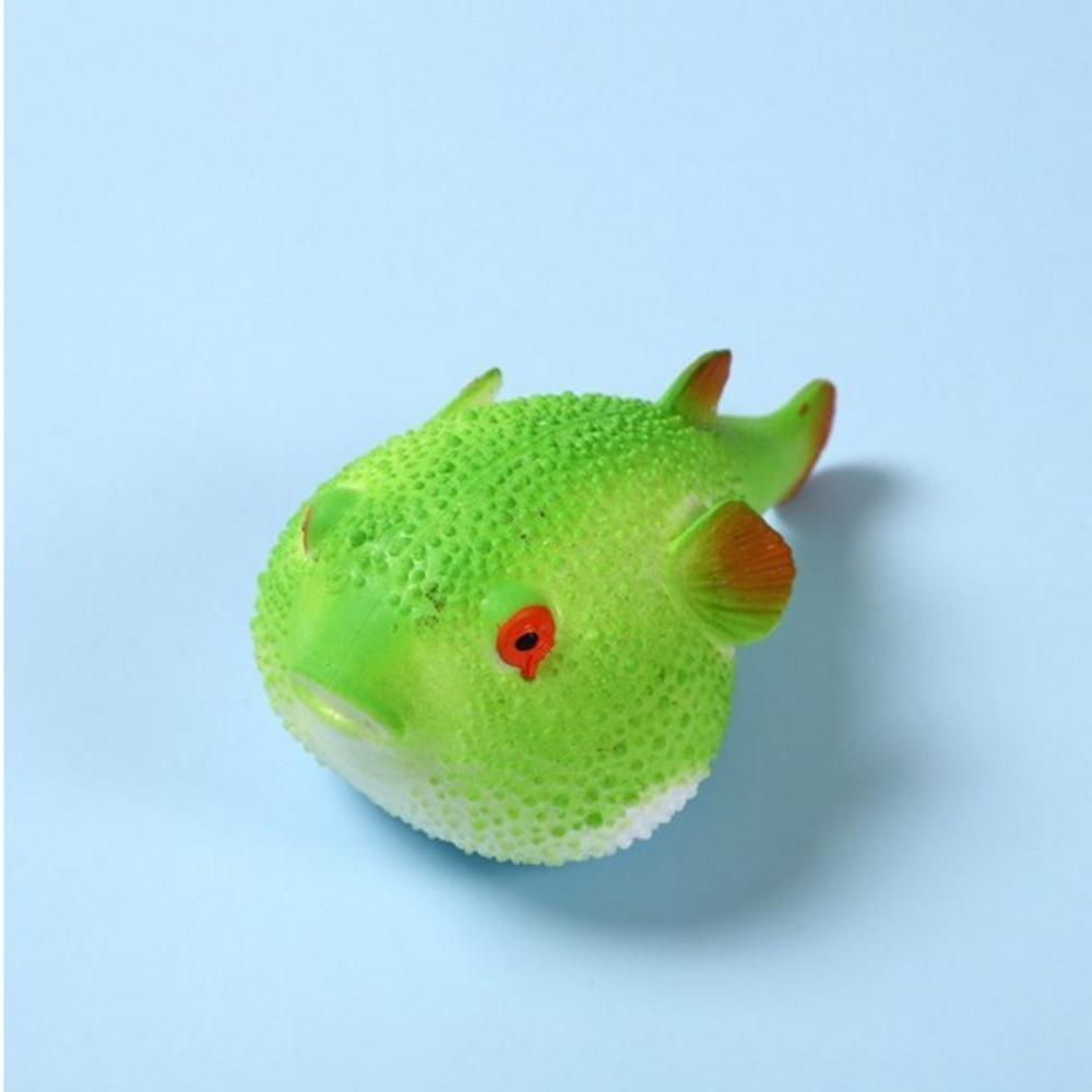 TPR Cute Pufferfish Stress Relief Toy Fall Prevention Decompression Slow Rise Stress Relief Toy Springback Soft Pinch Soft Toys