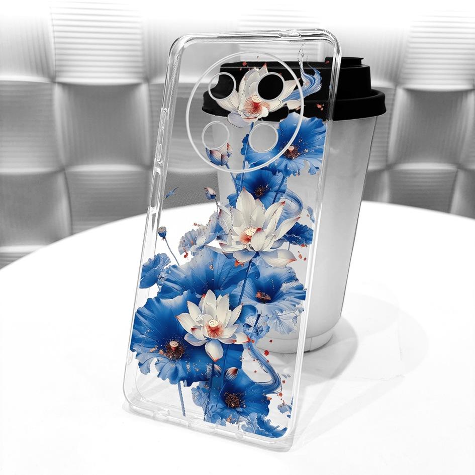Case For Honor X9c Cover Magic 7 Lite Funda BRP-NX1 Fashion Flower Transparent TPU Silicone Back Cover For HonorX9c Smart Bumper
