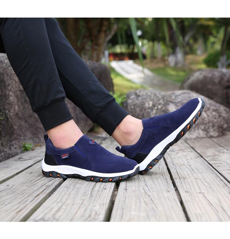 2024 Мужские замшевые кожаные туфли большого размера для походов на свежем воздухе