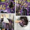 Disco 70s party backdrop - vibrant neon retro decor - decades of photographic fun - reusable and durable