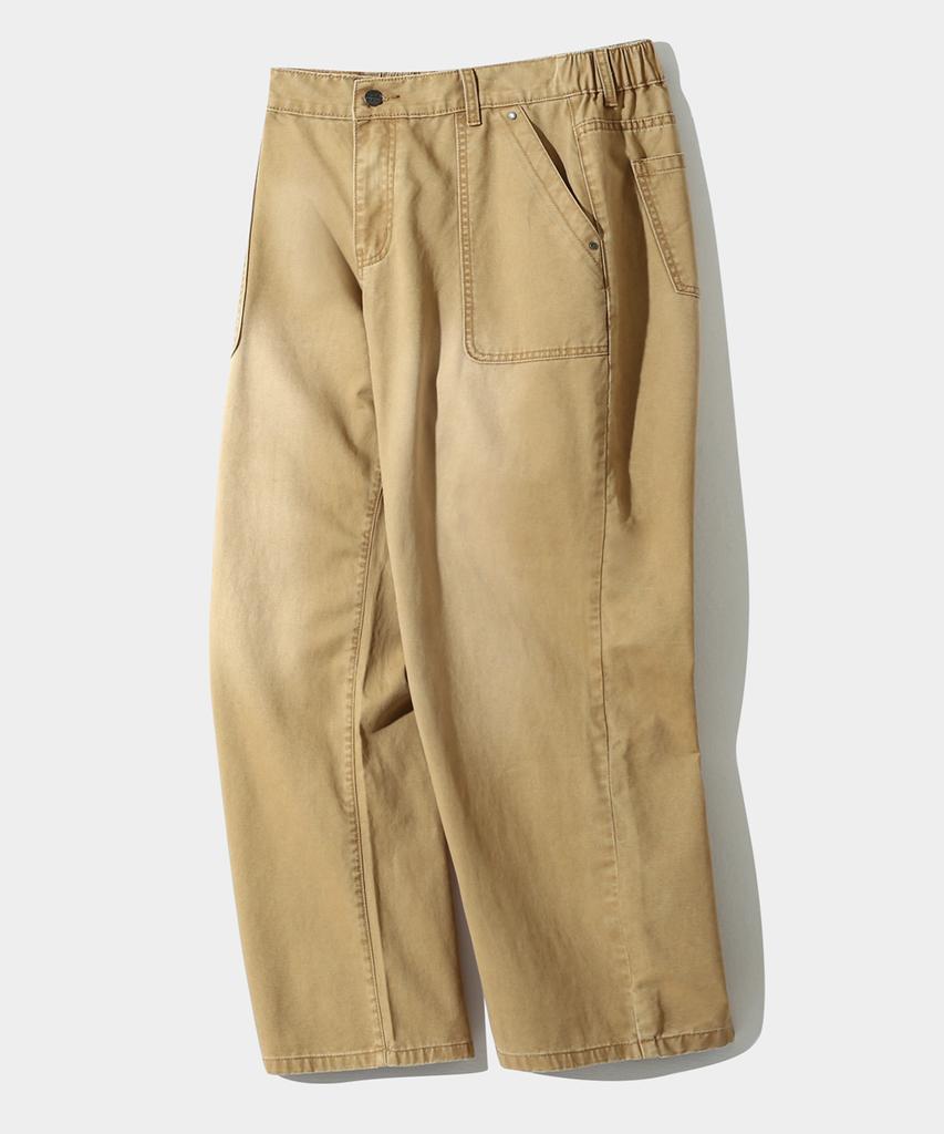 Dimiteulibeullaeg Essential Fade Wash Усталые брюки_Бежевый