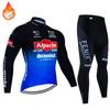 2026 Pro Team Winter Thermal Fleece Cycling Jersey Set Long Sleeve Bicycle Clothing MTB Bike Wear Maillot Ropa Ciclismo Cycling