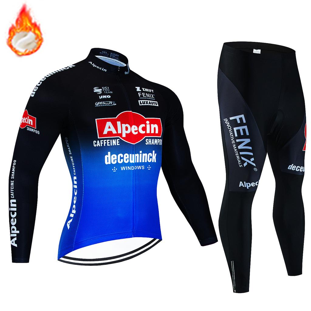 2026 Pro Team Winter Thermal Fleece Cycling Jersey Set Long Sleeve Bicycle Clothing MTB Bike Wear Maillot Ropa Ciclismo Cycling