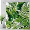 Водонепроницаемая занавеска для душа с крючками, изысканный узор, быстросохнущие растения, принт, занавеска для душа, украшение, принадлежности для ванной комнаты
