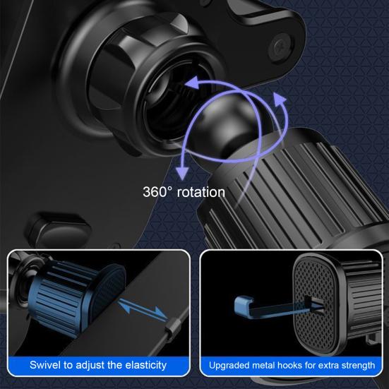 Автомобильное крепление для телефона на вентиляционном отверстии, сверхстабильное, простое в установке, надежное удержание, прочный, антикоррозийный, износостойкий автомобильный держатель для телефона