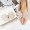 1 шт. блестящие банты для обуви украшения клипсы свадебные туфли на высоком каблуке стразы шарм пряжка клипсы съемные аксессуары для обуви