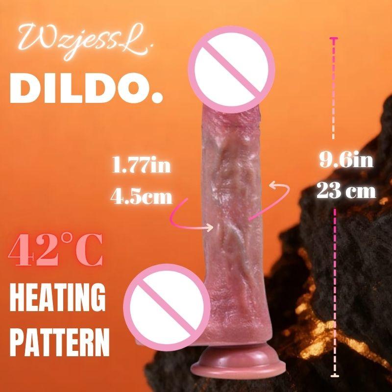Realistic Thrusting Dildo Vibrator Sex Toys for Women Rotating Anal Dildo Heating Giant Dildo 5 Telescopic & 7 Vibration Modes