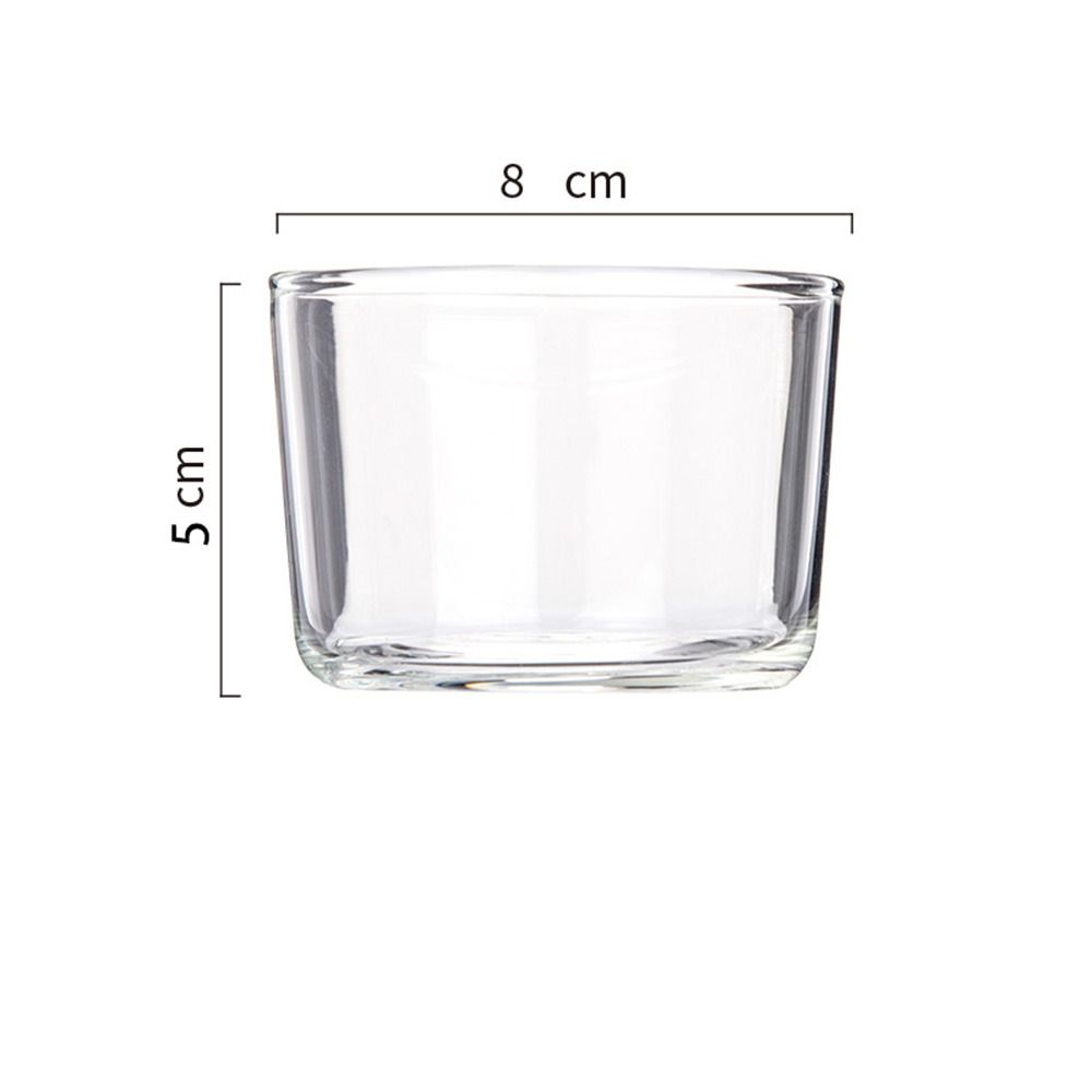 Сделай сам Стеклянный пудинговый стаканчик Прозрачные круглые сервировочные миски Десертный поднос Желе