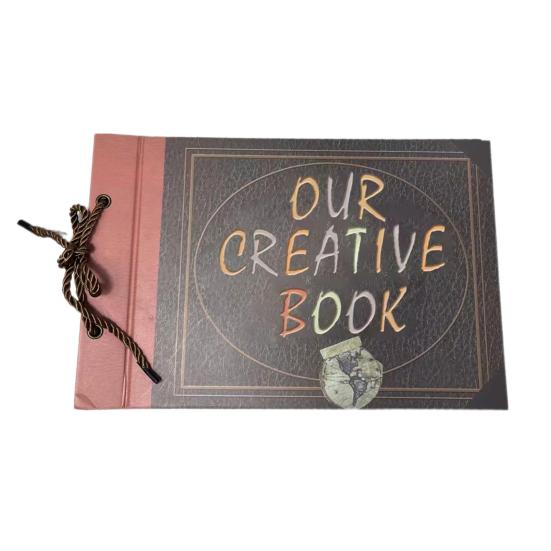 Альбом для вырезок, фотоальбом «сделай сам», твердый переплет, вкладыши, винтажная крафт-бумага на шнуровке, свадебные путешествия, детские, семейные