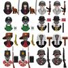 Halloween Terrifying Figure Napoleonic Wars Infantry War II Soldier Zombies Judge Cowboy Character Model Building Blocks Toys