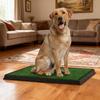 Artificial Grass Dog Pee Pad Fake Turf Pet Potty Pad with Tray Washable 3-Layer Reusable Puppy Training Mat for Indoor Outdoor Use Small Medium Dogs
