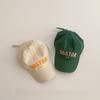 Cotton Polyester Children's Hat Letter Embroidery Sun Hat Anti-UV Sun Protection Cap  Kids
