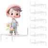 6Pcs Acrylic Wall Display Shelf Small Acrylic Wall Shelf Wall Mount Acrylic Floating Display Shelves Transparent Action Figure