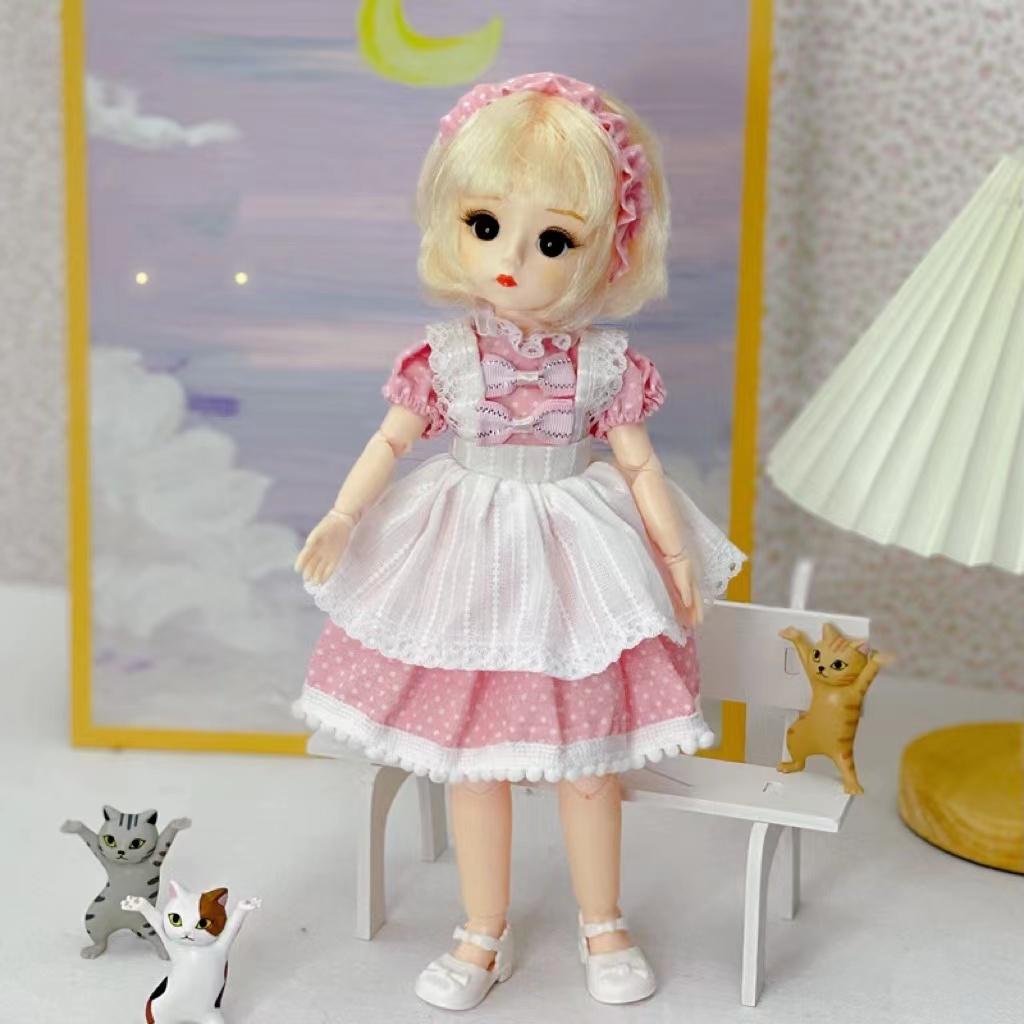 1/6 BJD кукла 30 см с несколькими подвижными суставами и макияжем для лица, модная одежда, высококачественные игрушки для девочек, кукла для друга, праздничный подарок