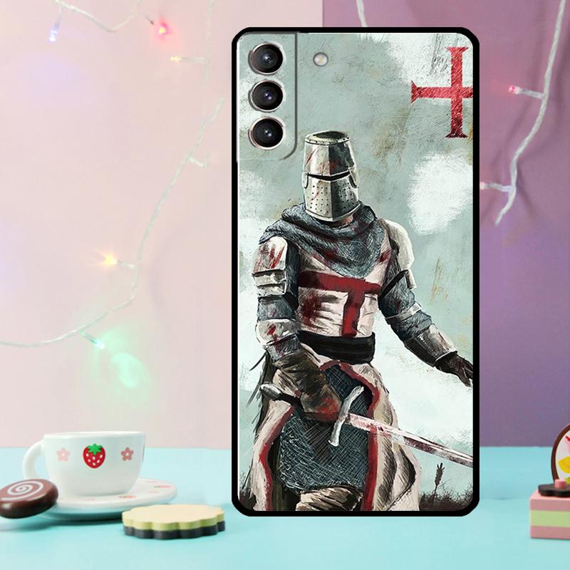 Кейс Рыцарей-Тамплиеров для Samsung Galaxy S24 S23 Ultra S22 S20 S21 FE Note 20 10 Plus S8 S9 S10 Чехол для телефона